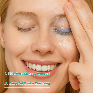 ครีมล้างเครื่องสำอางวีแกนสูตรอ่อนโยน ไม่ระคายเคือง ทำความสะอาดผิวอย่างล้ำลึก บำรุงผิวชุ่มชื้น ล้างเครื่องสำอางได้อย่างหมดจด - Product Image 5