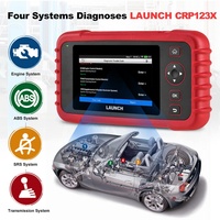 Escáner OBD2 LAUNCH CRP123X, Programación de Llaves ECU, SDK, Lector de Códigos Automotrices, Herramienta de Diagnóstico para Autos BENZ y BMW