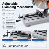 Scie à découper à froid pour métaux, machine de découpe électrique à fréquence variable haute puissance, scie de table à découpe à sec