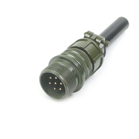 Vente d'usine – Connecteur circulaire femelle à 7 broches MIL-DTL-5015 MS3106A16S-1S avec câble de connexion droit