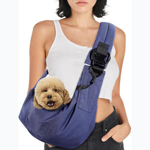 Échantillon gratuit, vente en gros, petit sac à bandoulière pour chats et chiens, sac fourre-tout réglable, sac de transport portable de luxe pour animaux de compagnie - Product Image 1