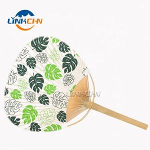 Abanicos de mano redondos de papel artesanal de bambú al por mayor - Product Image 3