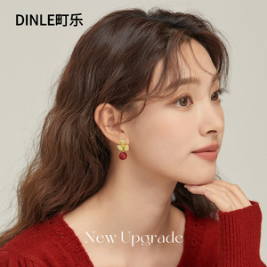ต่างหูรูปดอกไม้ Dinle เงินแท้ S925 ประดับเพชรซิคอนสังเคราะห์ เหมาะสำหรับเป็นของขวัญ - Product Image 3