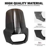 Cache-phare avant de 15 pouces avec déflecteur de vent pour Harley Softail Fat Bob FXFB 114 FXFBS 2018 et versions ultérieures