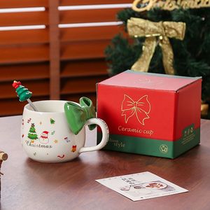 Tasses en céramique de Noël, tasses à café mignonnes, tasses à eau de Noël au design élégant - Product Image 5