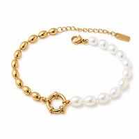 Bracelets WANQI en acier inoxydable plaqué or 18 carats, bijoux à maillons de chaîne tendance, diamantés, étanches et anti-ternissement, vente chaude