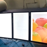 Kotak Lampu LED Backlit 24 X 36 Dengan Bingkai Aluminium, Papan Menu LED, Kotak Lampu Iklan