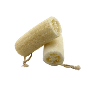 Natural <b>Loofah</b> Sponge Dish Scrubber Bleached Cylinder For Pots And Pans Cleaning - Product Image 3