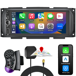 Autoradio Android 15.0 pour Dodge/Chrysler/Jeep, écran tactile 6,9'', 4 Go + 64 Go, CarPlay sans fil, Android Auto, <span class=keywords><strong>navigation</strong></span> GPS - Product Image 5