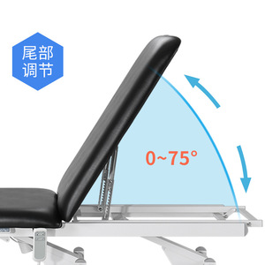 Lit de massage électrique réglable Dongpin Beauty 195x68x60-88cm pour physiothérapie et ajustement de la colonne vertébrale - Product Image 3