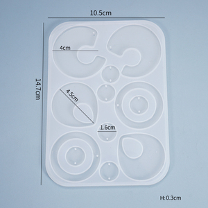 INTODIY cristal goutte <span class=keywords><strong>moule</strong></span> pendentif boucles d'oreilles <span class=keywords><strong>bijoux</strong></span> faits maison ornements <span class=keywords><strong>moule</strong></span> irrégulier en <span class=keywords><strong>Silicone</strong></span> - Product Image 2