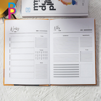 Servicio de Impresión Personalizada, Diario Cosido con Tapa Dura de Papel, Impresión UV, Páginas Interiores Recicladas, para Regalo Navideño, Materiales Sostenibles