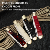 Couteau de greffage à double lame personnalisable, qualité OEM, couteau de poche DIY, lame en acier inoxydable ultra-affûtée, manche en acier, 18,5 cm de longueur totale