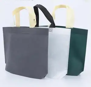 Hot Selling Customized Logo Reusable Portable Non Woven Supermarket Tote Shopping Bag for Outside Shopping