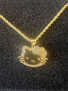 Ожерелье-подвеска в форме бабочки с уникальным дизайном в стиле хип-хоп, с золотым покрытием, для женщин, дропшиппинг - Product Image 3