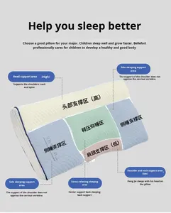 Almohada para dormir para niños, nueva almohada cervical rectangular, relleno de algodón Lyocell, diseño multifunción para siesta - Product Image 3