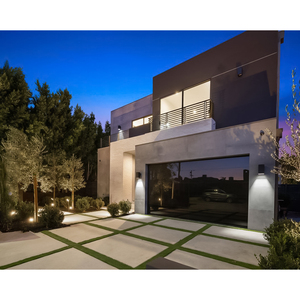 Hệ Thống Thông Minh Gương Kính Cửa Nhà Để Xe Với Động Cơ Mở Không Khung Tráng Kính Bên Ngoài Cửa Cổng Cho Ngôi Nhà - Product Image 5