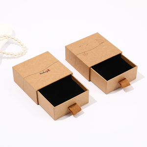 Boîtes rigides écologiques personnalisées <span class=keywords><strong>en</strong></span> gros, boîte d'emballage pour bijoux, organisateur, logo personnalisé, boîte à tiroir coulissant avec insert - Product Image 2