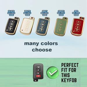 4-Nút Thông Minh <span class=keywords><strong>Key</strong></span> Fob Bìa Cho Toyota Camry & Rav 4 TPU Từ Xa Keyless Bảo Vệ Shell Tương Thích Chìa Khóa Xe Trường Hợp Phụ Kiện - Product Image 2