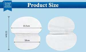 Patchs <span class=keywords><strong>Anti</strong></span>-Transpirants Économiques <span class=keywords><strong>pour</strong></span> Aisselles et Pieds Coussinets Absorbants Protège-Aisselles - Product Image 2