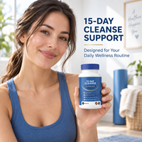 Capsules de désintoxication corporelle à base de plantes de 15 jours – Nettoyage intestinal, soutien digestif, stimulation énergétique et santé du côlon – OEM/Marque privée disponible
