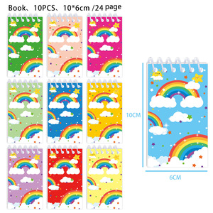 Rainbow Themed Spiral <b>Notebook</b> Mini <b>Diary</b> For Students Portable Notepad Digital Printing 70g Paper - Product Image 4