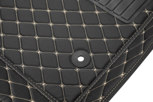 Tappetini Auto in Pelle di Lusso Monostrato Impermeabili Ecologici con Logo Personalizzato Set da 4 Pezzi per <span class=keywords><strong>Mazda</strong></span> - Product Image 4