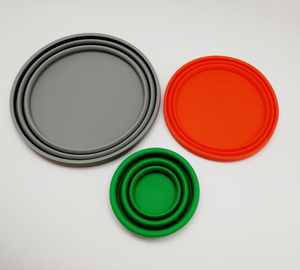 Tazón Plegable de Silicona para Camping, Irrompible, Herramienta de Viaje para Acampar, Modelo BW-007 - Product Image 5