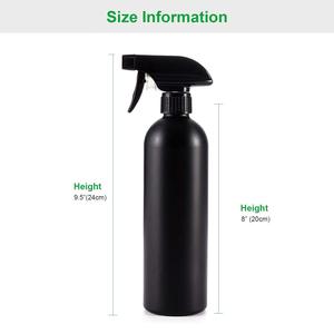ขวดสเปรย์พลาสติก HDPE สีดำเข้ม พิมพ์ลายสกรีน ทนทาน เป็นมิตรกับสิ่งแวดล้อม ขนาด 500 มล. สำหรับเจลแอลกอฮอล์ทำความสะอาดมือและห้อง ได้รับมาตรฐาน CE - Product Image 2