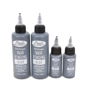 Professional Liquid Adhesive 1OZ 2OZ 4OZ Black White Perfect Hold Hair Weaving Weft Extensions Hair Bonding Glue