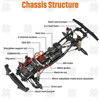 KW MN Modèle 222 Off Road 4WD RC Trail Crawler 4X4 RTR 1/10 Échelle Avec Conception Détaillée Fonctionnalités Ouvrables et Suspension Robuste