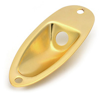 Panneau de sortie audio pour guitare basse en métal noir, or, argent, forme de bateau électrique, pièces et accessoires pour instruments à cordes
