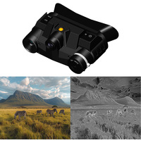 Imageur thermique numérique à main Jumelles de vision nocturne Télescope Grossissement 3,5x 400m + Portée Enregistrement vidéo pour la nuit