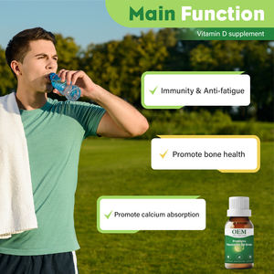 Fabricant OEM Marque Privée Gouttes d'Huile de Probiotiques Vitamine D3 Complément Alimentaire pour le Soutien de l'Immunité et la Santé Osseuse - Product Image 5