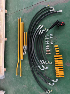 PC45 Mini Escavadeira Aux Pipe Line Kits Hidráulica Rock Breaker Hammer Piping Kits - Product Image 2