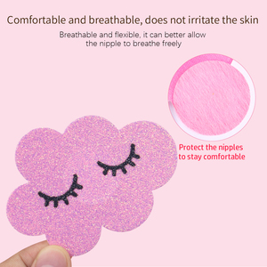 2025 nouveau Pasties Sexy mamelon couverture jetable rose paillettes Boob couverture pour jolie fille vacances d'été - Product Image 2