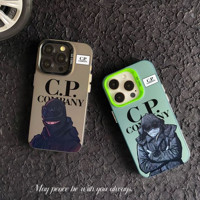 Premium Fashion COQUE CP Company Hard PC Shockproof Anti Fall Mobile Phone case Cover for iPhone 13 14 15 16 Pro Max Plus