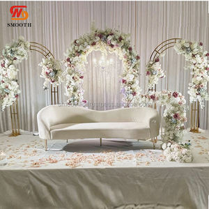 SMOOTH Backdrop Frame Stand Gold Stainless Steel <b>Arch</b> Set High Quality Metal Backdrop for <b>Wedding</b> Events Party Back Decoration - Product Image 1