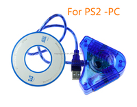 Convertisseur USB double lecteur pour PS2 vers jeux PC câble adaptateur CD pour Playstation 2 PC contrôleur de jeu USB