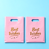 Sacs en plastique personnalisés avec logo imprimé, sacs en plastique avec poignée découpée sur mesure, emballage pour boutiques et commerces de détail