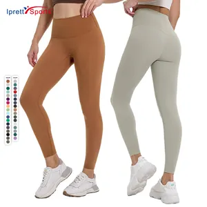 Celana olahraga aktif wanita, Legging Gym Push Up, celana legging pinggang tinggi dengan saku untuk perempuan