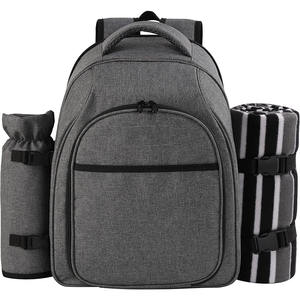 Conjunto de Mochila de Picnic para Mujer, para 2 Personas, con Compartimento Refrigerador, Porta Botellas/Vino Desmontable, Manta de Lana, Platos y Cubiertos - Product Image 2