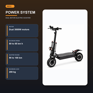 Scooter Eléctrico Dual de 3000w, Batería de 60v 38ah, Alcance de 100km, Velocidad de 85km/h, Llantas Todoterreno de 11 Pulgadas, Frenos de Disco, Almacén en Europa Qn014 Qn014 - Product Image 3