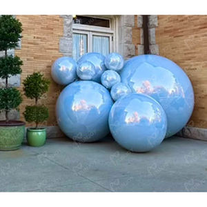 Boules de miroir gonflables réutilisables de grande <span class=keywords><strong>bulle</strong></span> de <span class=keywords><strong>prix</strong></span> en vrac blanc coloré transparent de PVC pour la décoration publicitaire - Product Image 1