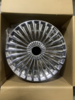 Jantes forgées 19 20 22 pouces, finition miroir argenté, rayons profondément concaves, chromées, pour Mercedes-Benz, jantes forgées personnalisées légères