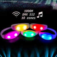 Pulsera LED con Control Remoto RGB Intermitente Sincen para Conciertos, Experiencia para Fanáticos, Engajamiento con el Público, Producción de Eventos