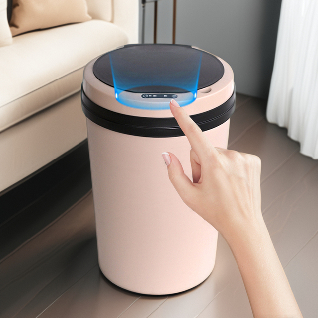 Amaz Hot Selling 2025 Smart Waste Bins Dumpster Household Items Free Automatic Trash Can