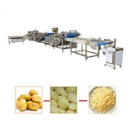 Ligne de production automatique de pommes de terre en dés HAVERY avec échangeur de chaleur et stérilisateur alimentaire, capacité de 500 à 3000 kg/h