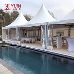 Tente de réception extérieure imperméable en forme de pagode 6x6m pour événements et fêtes - Product Image 1