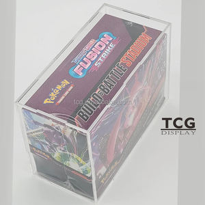 TCG vente couvercle supérieur magnétique affichage en acrylique transparent pour Pokémon TCG: épée et bouclier-Fusion Strike Build & Battle Stadium boîtier en acrylique - Product Image 3